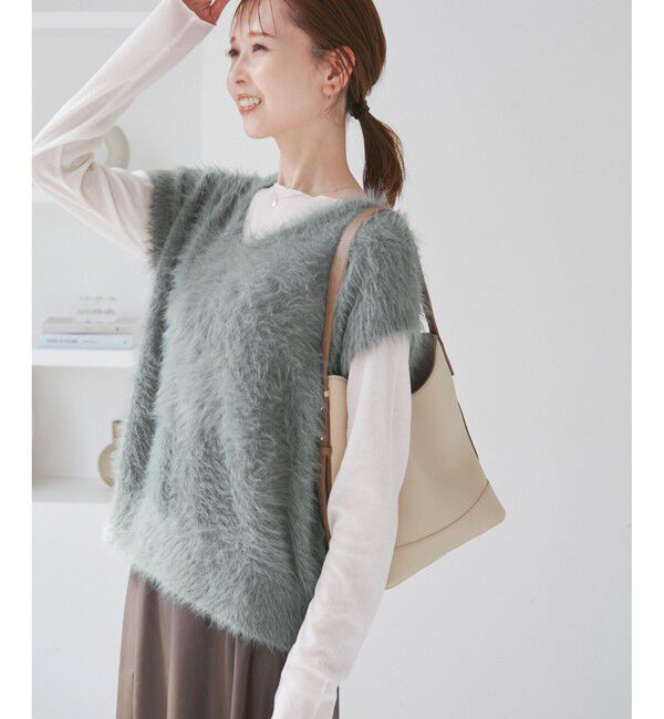 Rope&rsquo;Picnic「シャギーニットベスト」|ベスト・ジレ|