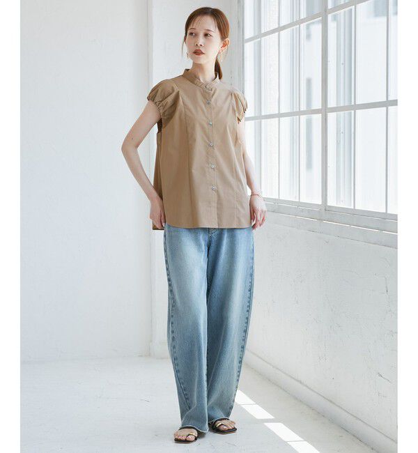 Rope&rsquo;Picnic「着丈が選べるバルーンスリーブシャツブラウス/イージーケア」|シャツ・ブラウス|