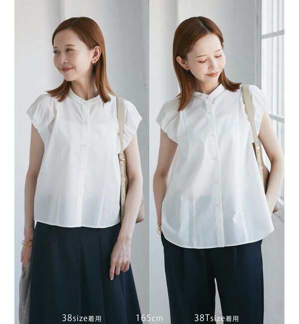 Rope&rsquo;Picnic「着丈が選べるバルーンスリーブシャツブラウス/イージーケア」|シャツ・ブラウス|オフホワイト(15)