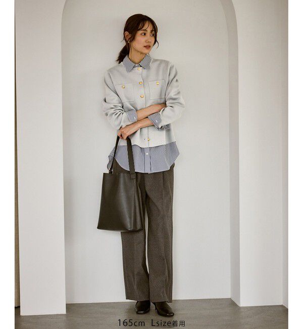 Rope&rsquo;Picnic「ミラノリブ金ボタンニットカーディガン」|カーディガン|