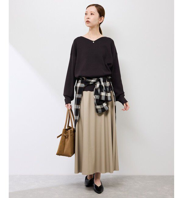 Rope&rsquo;Picnic「マシュマロニットVネックプルオーバー/イージーケア・リンクコーデ」|ニット・セーター|