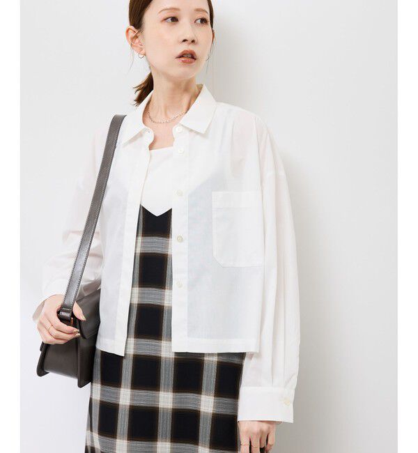 Rope&rsquo;Picnic「ベーシッククロップドシャツ/イージーケア」|シャツ・ブラウス|