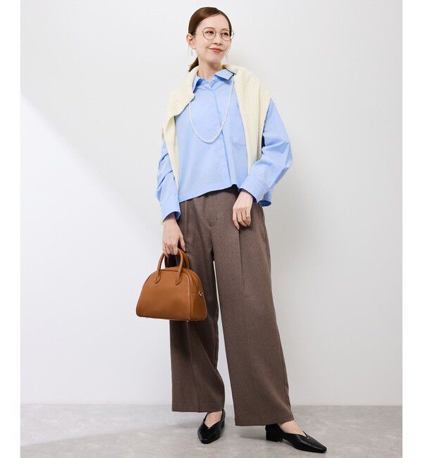 Rope&rsquo;Picnic「ベーシッククロップドシャツ/イージーケア」|シャツ・ブラウス|