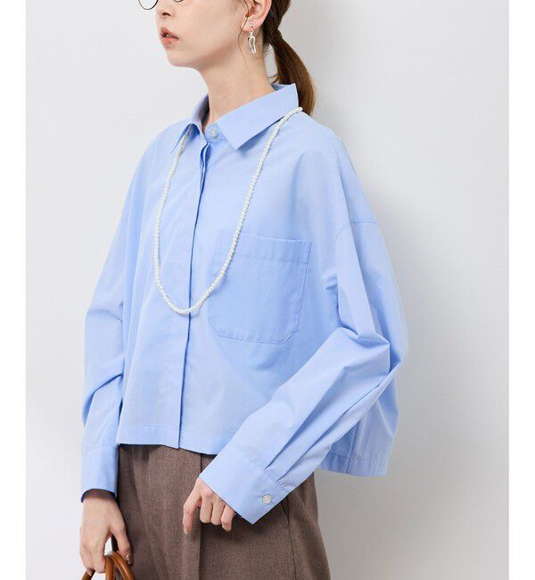 Rope&rsquo;Picnic「ベーシッククロップドシャツ/イージーケア」|シャツ・ブラウス|