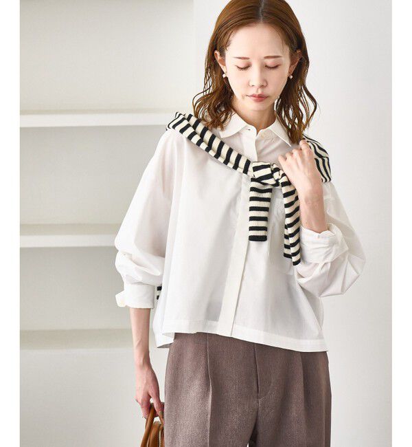 Rope&rsquo;Picnic「ベーシッククロップドシャツ/イージーケア」|シャツ・ブラウス|