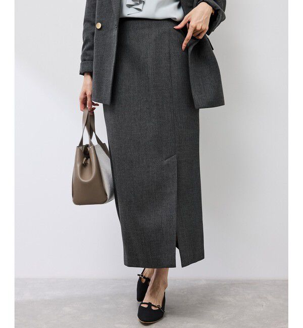 Rope&rsquo;Picnic「スリートーンツイードスカート/セットアップ対応」|スカート|