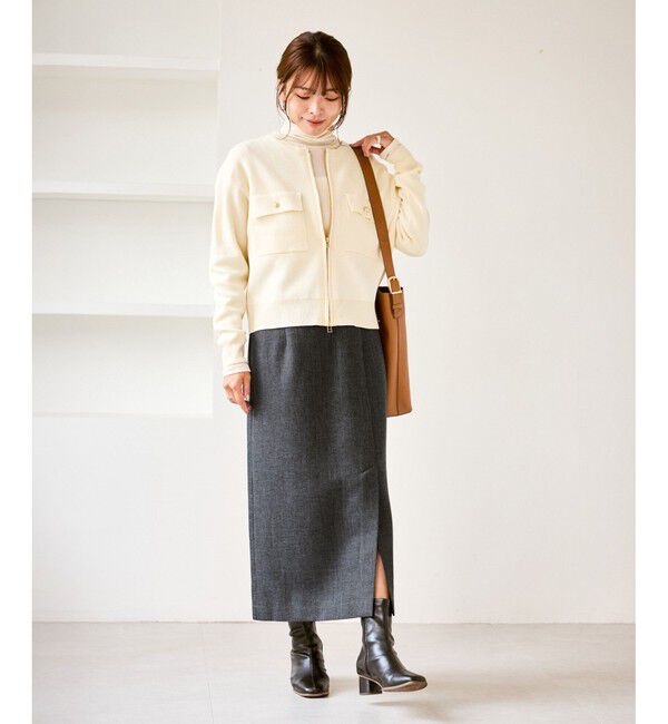 Rope&rsquo;Picnic「スリートーンツイードスカート/セットアップ対応」|スカート|