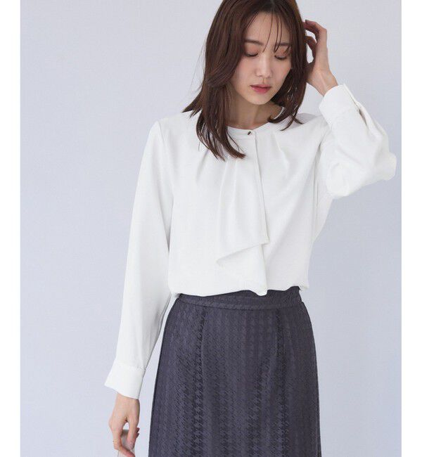 Rope&rsquo;Picnic「【WEB限定】配色ボウタイ風ブラウス」|シャツ・ブラウス|