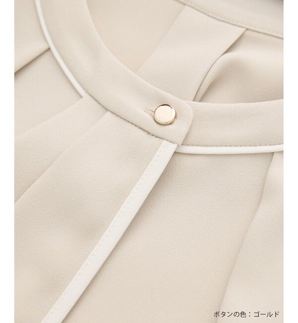 Rope&rsquo;Picnic「【WEB限定】配色ボウタイ風ブラウス」|シャツ・ブラウス|