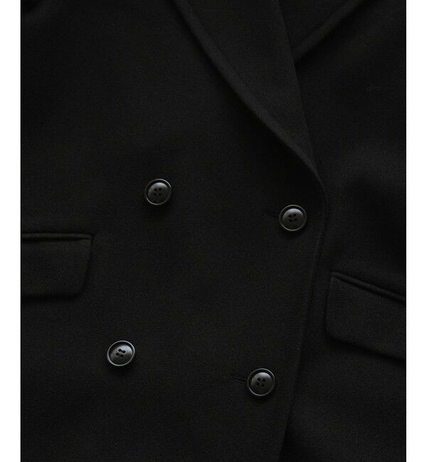 Rope&rsquo;Picnic「ジャージメルトン無地＆チェックオーバーPコート/一部WEB限定カラー・リンクコーデ」|ピーコート|