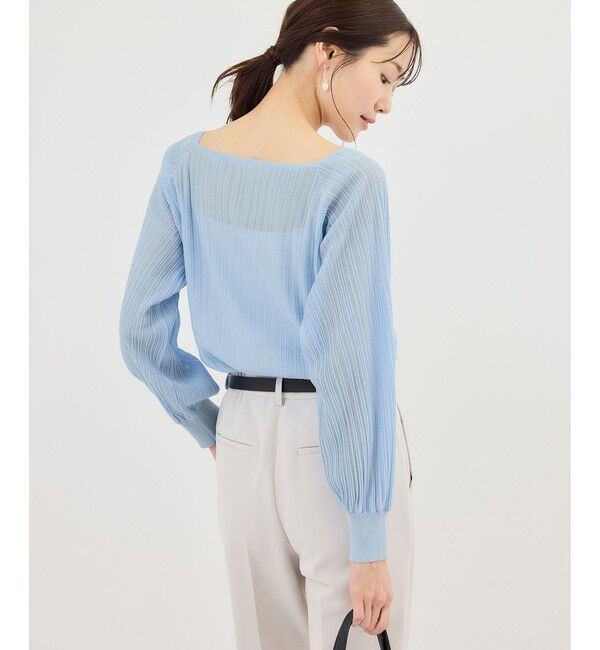 Rope&rsquo;Picnic「シャイニープリーツニット」|ニット・セーター|