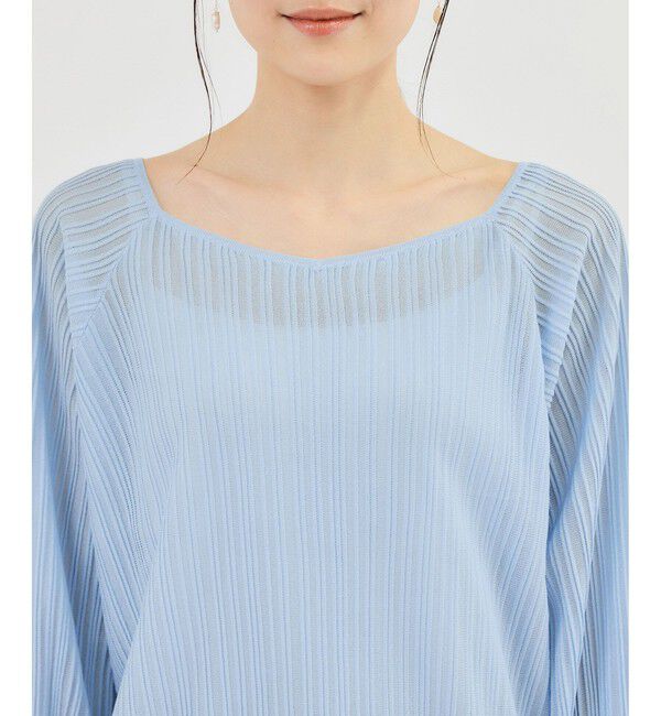 Rope&rsquo;Picnic「シャイニープリーツニット」|ニット・セーター|
