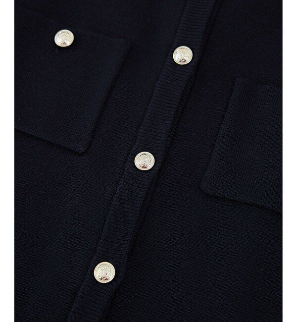 Rope&rsquo;Picnic「ミラノリブ金ボタン半袖カーディガン」|カーディガン|