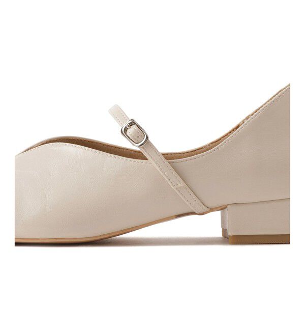 ROPE PICNIC PASSAGE「スクエアトゥローヒールストラップシューズ」|パンプス|