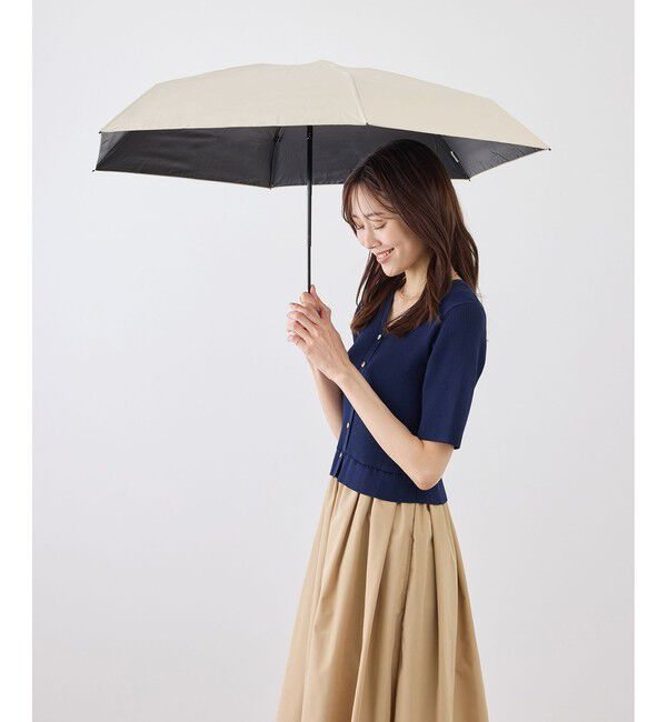 ROPE PICNIC PASSAGE「【Wpc.】遮光エアリアルタイニー折りたたみ傘/晴雨兼用・UVカット」|傘|