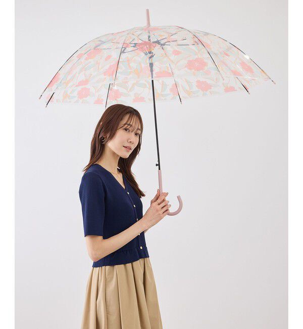 ROPE PICNIC PASSAGE「【Wpc.】プラスティック耐風ビニール傘」|傘|ピンク(63)