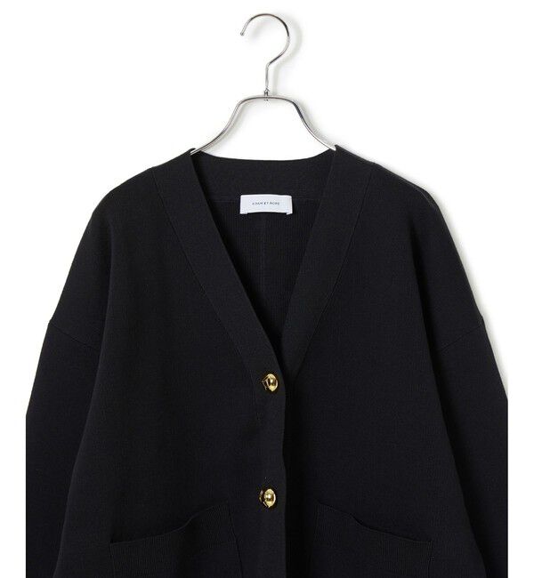 ADAM ET ROPE'「【サステナブル】ロゴボタンミドルカーディガン」|カーディガン|