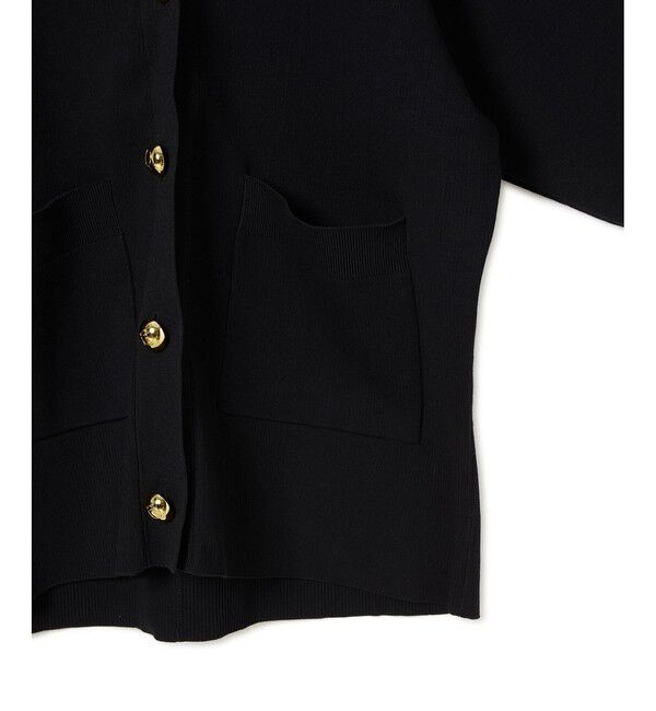 ADAM ET ROPE'「【サステナブル】ロゴボタンミドルカーディガン」|カーディガン|