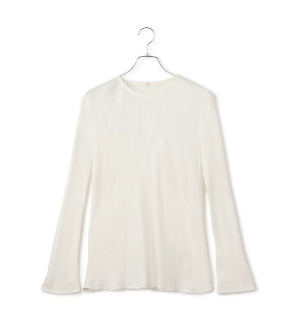 ADAM ET ROPE'「【EMOELLE】ウォッシャブルキュプラブラウス」|シャツ・ブラウス|