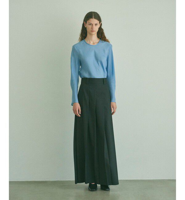 ADAM ET ROPE'「【EMOELLE】ウォッシャブルキュプラブラウス」|シャツ・ブラウス|