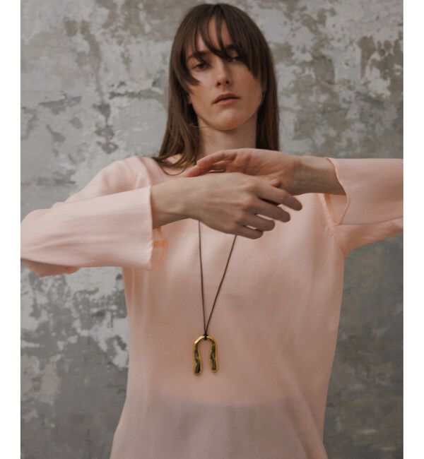 ADAM ET ROPE'「【EMOELLE】ウォッシャブルキュプラブラウス」|シャツ・ブラウス|ピンク(63)