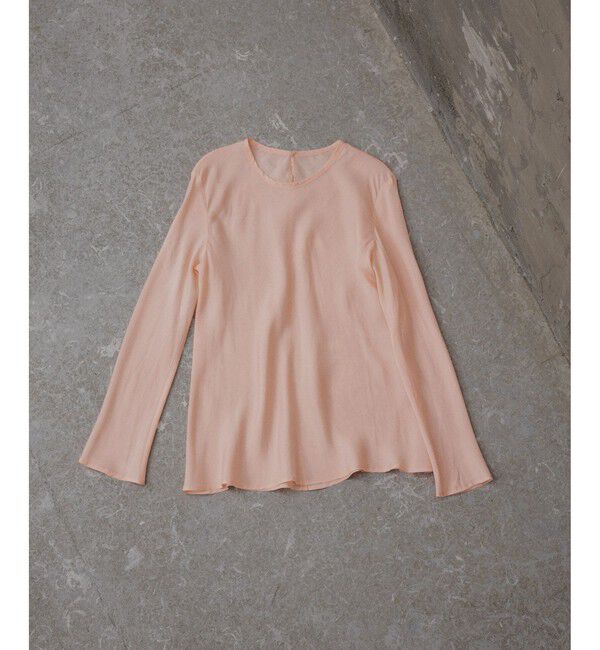 ADAM ET ROPE'「【EMOELLE】ウォッシャブルキュプラブラウス」|シャツ・ブラウス|