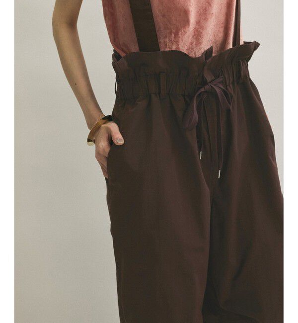 ADAM ET ROPE'「サスペンダーナイロンパンツ」|チノ|