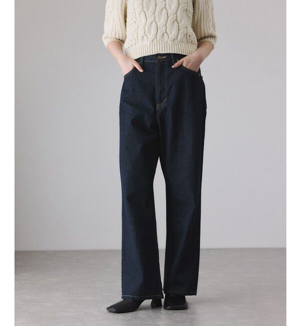 ADAM ET ROPE'「【Lee for ADAM ET ROPE'】別注101 5P デニムパンツ											」|デニム|ネイビー(40)
