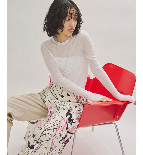 ADAM ET ROPE'「テンセルテレコリブロンT」|Tシャツ・カットソー|