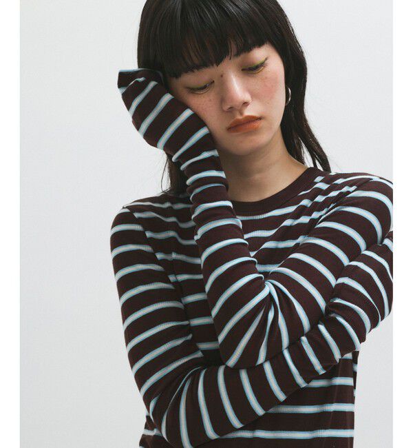 ADAM ET ROPE'「テンセルテレコリブロンT」|Tシャツ・カットソー|