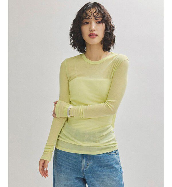 ADAM ET ROPE'「テンセルテレコリブロンT」|Tシャツ・カットソー|