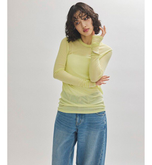 ADAM ET ROPE'「テンセルテレコリブロンT」|Tシャツ・カットソー|