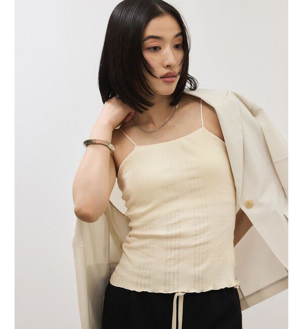 ADAM ET ROPE'「カップ付きキャミソール」|キャミソール|オフホワイト(15)