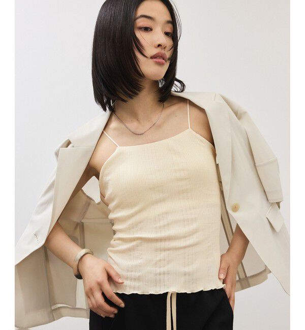 ADAM ET ROPE'「カップ付きキャミソール」|キャミソール|