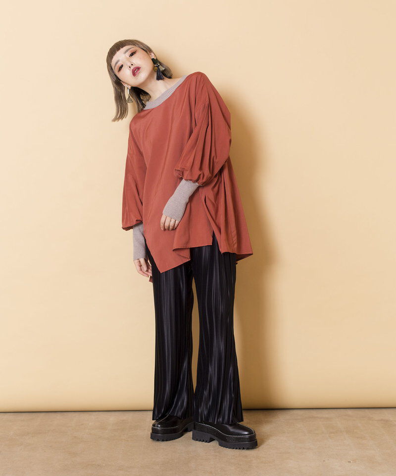  「プリーツセミフレアーパンツ」|その他|
