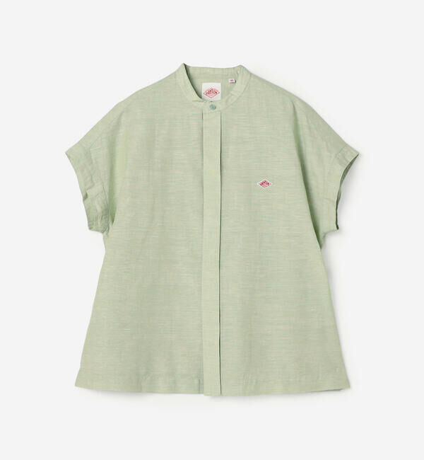 DANTON「DANTON | コットンリネン スリーブレスシャツ WOMEN」|シャツ・ブラウス|