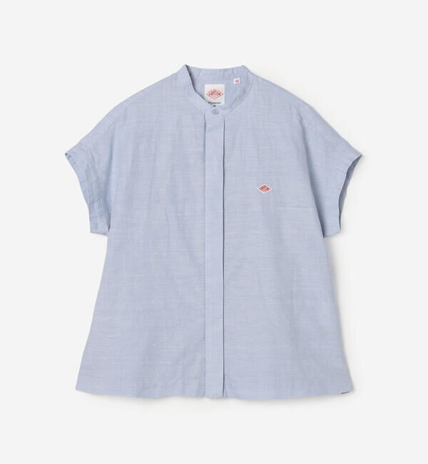 DANTON「DANTON | コットンリネン スリーブレスシャツ WOMEN」|シャツ・ブラウス|
