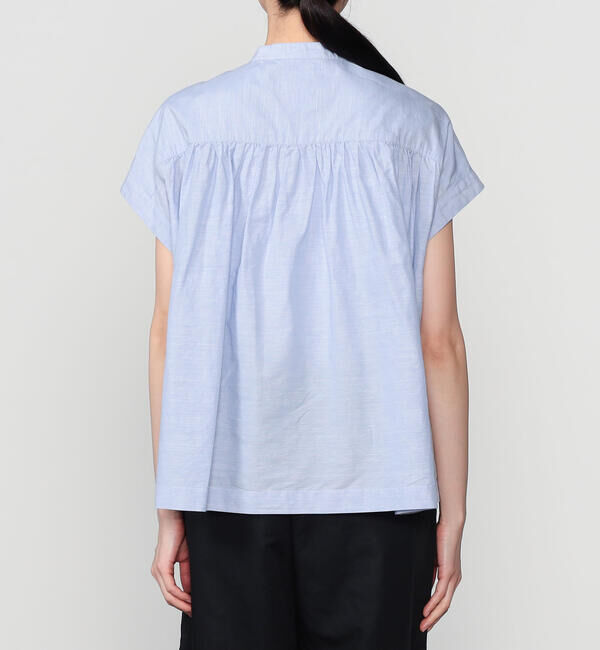 DANTON「DANTON | コットンリネン スリーブレスシャツ WOMEN」|シャツ・ブラウス|