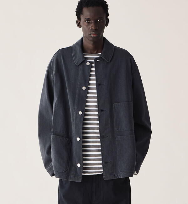 ORCIVAL「ORCIVAL | パラレルジャージー フレンチカバーオール MEN」|テーラードジャケット|CHARCOAL