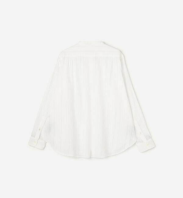  「INDIA INDUSTRY | コットンドビー バンドカラーシャツ WOMEN」|シャツ・ブラウス|