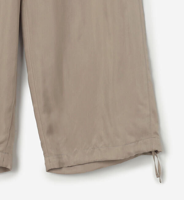 LE GLAZIK「LE GLAZIK | キュプラ エラスティックパンツ SOLID WOMEN」|チノ|