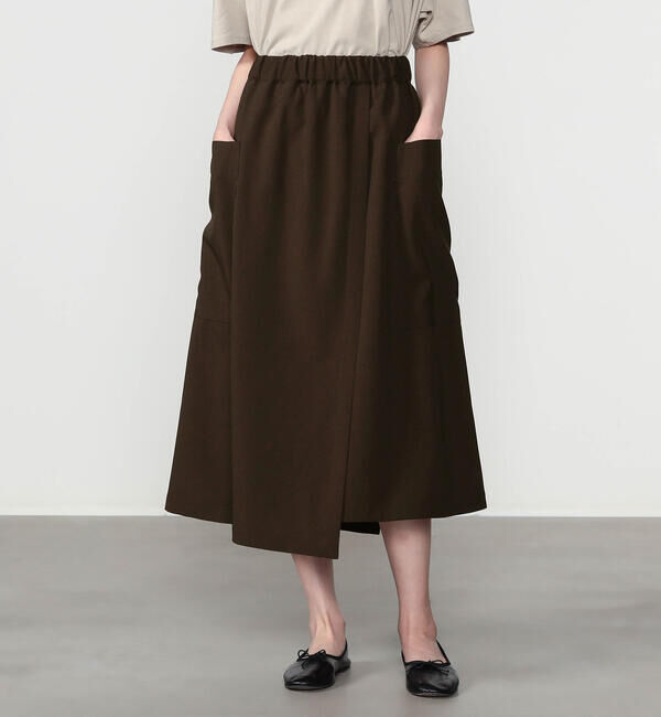  「nicholson & nicholson | 〈別注〉 ラップスカート WOMEN」|スカート|BROWN
