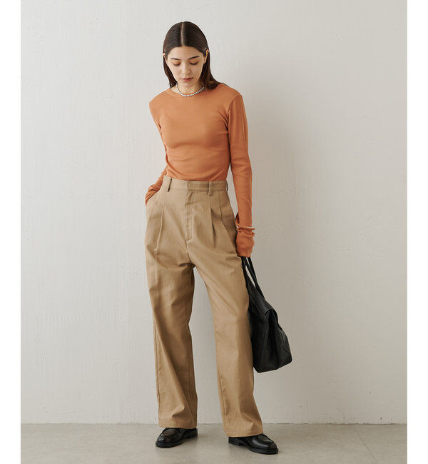  「Vバックシャンテレコカットソー」|Tシャツ・カットソー|