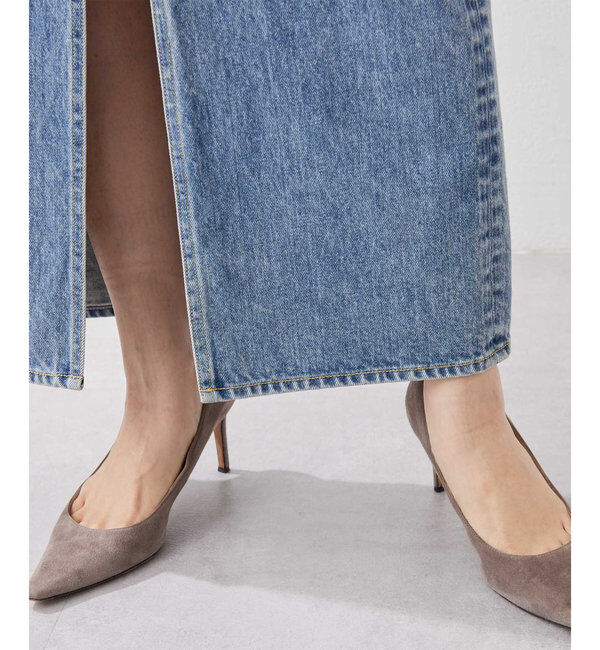  「デニムスリットスカート」|スカート|