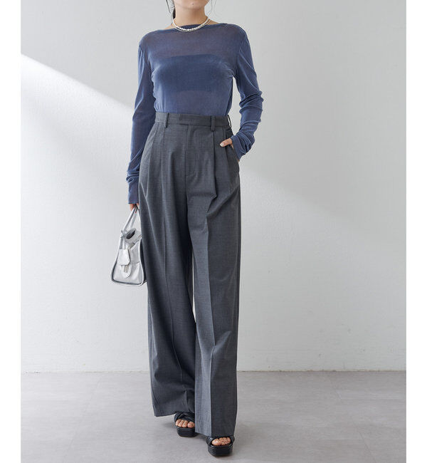 Drawing Numbers「【Drawing Numbers】センタープレスワイドパンツ」|チノ|