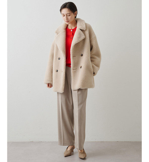 THE PAUSE「【THE PAUSE】ボアダブルコート」|その他|