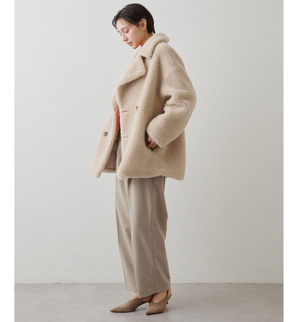 THE PAUSE「【THE PAUSE】ボアダブルコート」|その他|