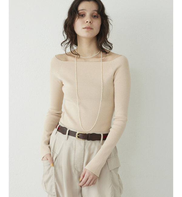 THE PAUSE「【THE PAUSE】オフショルニットプルオーバー」|ニット・セーター|