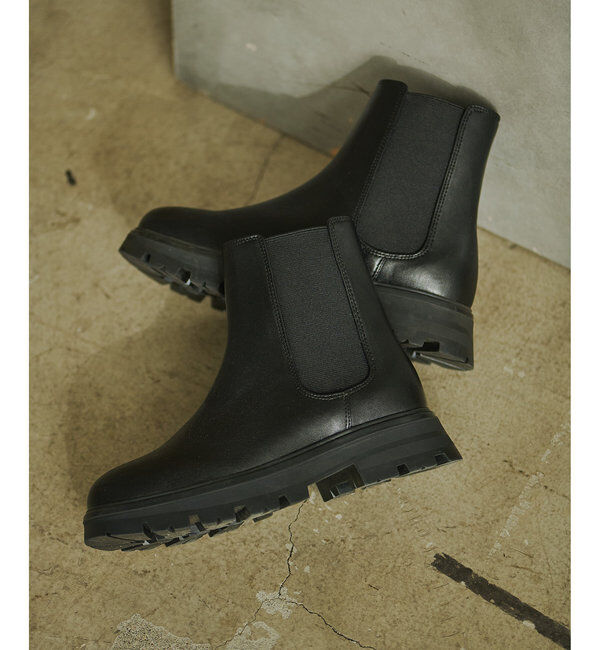  「【THE PAUSE】撥水サイドゴアブーツ」|ショートブーツ|ブラック