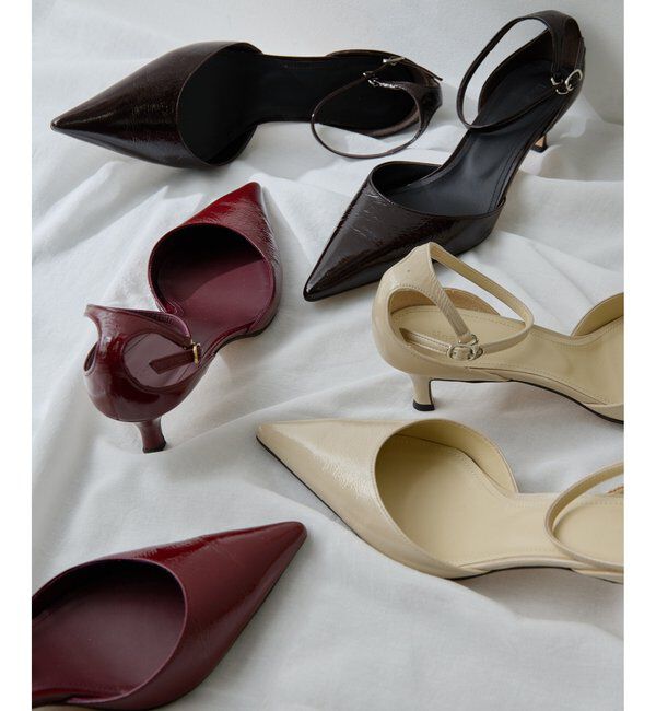 Hoaw.「【Hoaw.】エナメルポインテッドパンプス」|パンプス|